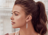 Feather Diamond Earrings