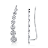 Ellie Diamond Ear Crawler Earrings