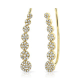 Ellie Diamond Ear Crawler Earrings