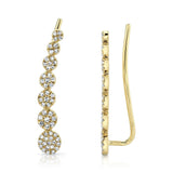 Ellie Diamond Ear Crawler Earrings