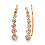 Ellie Diamond Ear Crawler Earrings