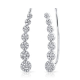 Ellie Diamond Ear Crawler Earrings