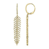 Feather Diamond Earrings