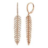 Feather Diamond Earrings