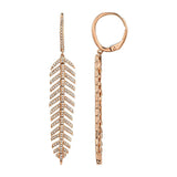 Feather Diamond Earrings