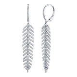 Feather Diamond Earrings