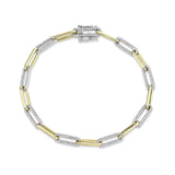 Hannah Diamond Paperclip Link Bracelet