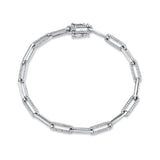 Hannah Diamond Paperclip Link Bracelet