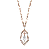 Julia Diamond Marquise Necklace