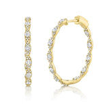 Katrina Diamond Hoop Earrings