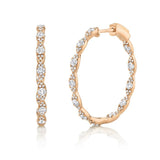 Katrina Diamond Hoop Earrings