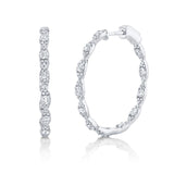 Katrina Diamond Hoop Earrings