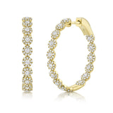 Kayla Diamond Hoop Earrings