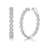 Kayla Diamond Hoop Earrings