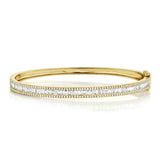 Zoe Diamond Baguette Bangle