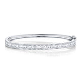 Zoe Diamond Baguette Bangle