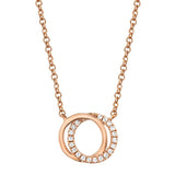 Olive Love Knot Diamond Necklace