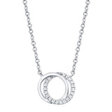 Olive Love Knot Diamond Necklace