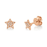 Diamond Star Stud Earrings