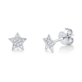 Diamond Star Stud Earrings
