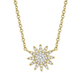 Sunny Diamond Starburst Necklace