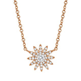 Sunny Diamond Starburst Necklace