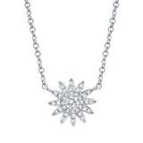 Sunny Diamond Starburst Necklace