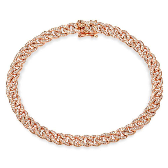 Brandy Diamond Pave Chain Bracelet