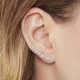 Ellie Diamond Ear Crawler Earrings