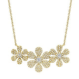 Diamond Flower Neclace