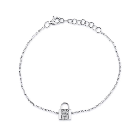Heart Lock Diamond Bracelet