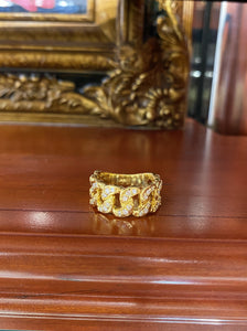 Cuban Diamond Ring 10.8 mm