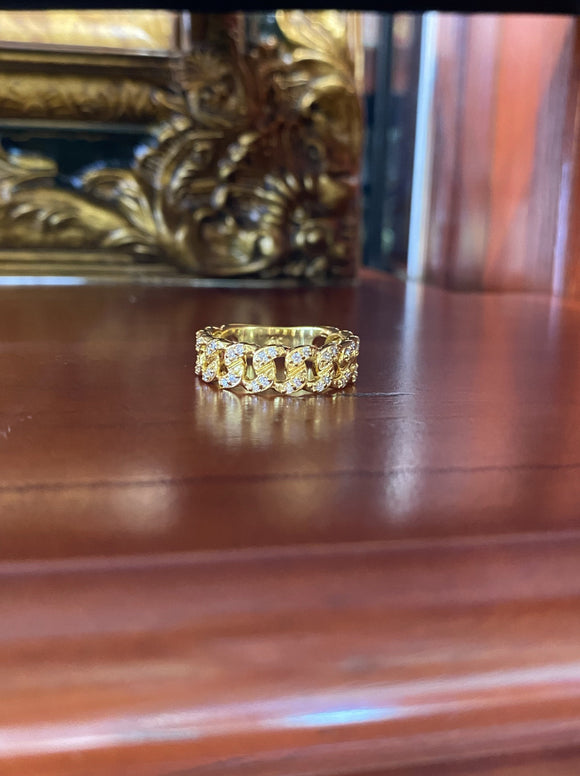 Cuban Diamond Ring 7.00 mm