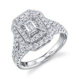 Morgan 1.50 ct. Emerald Diamond Engagement Ring
