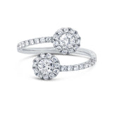 Trisha Diamond Double Halo Ring